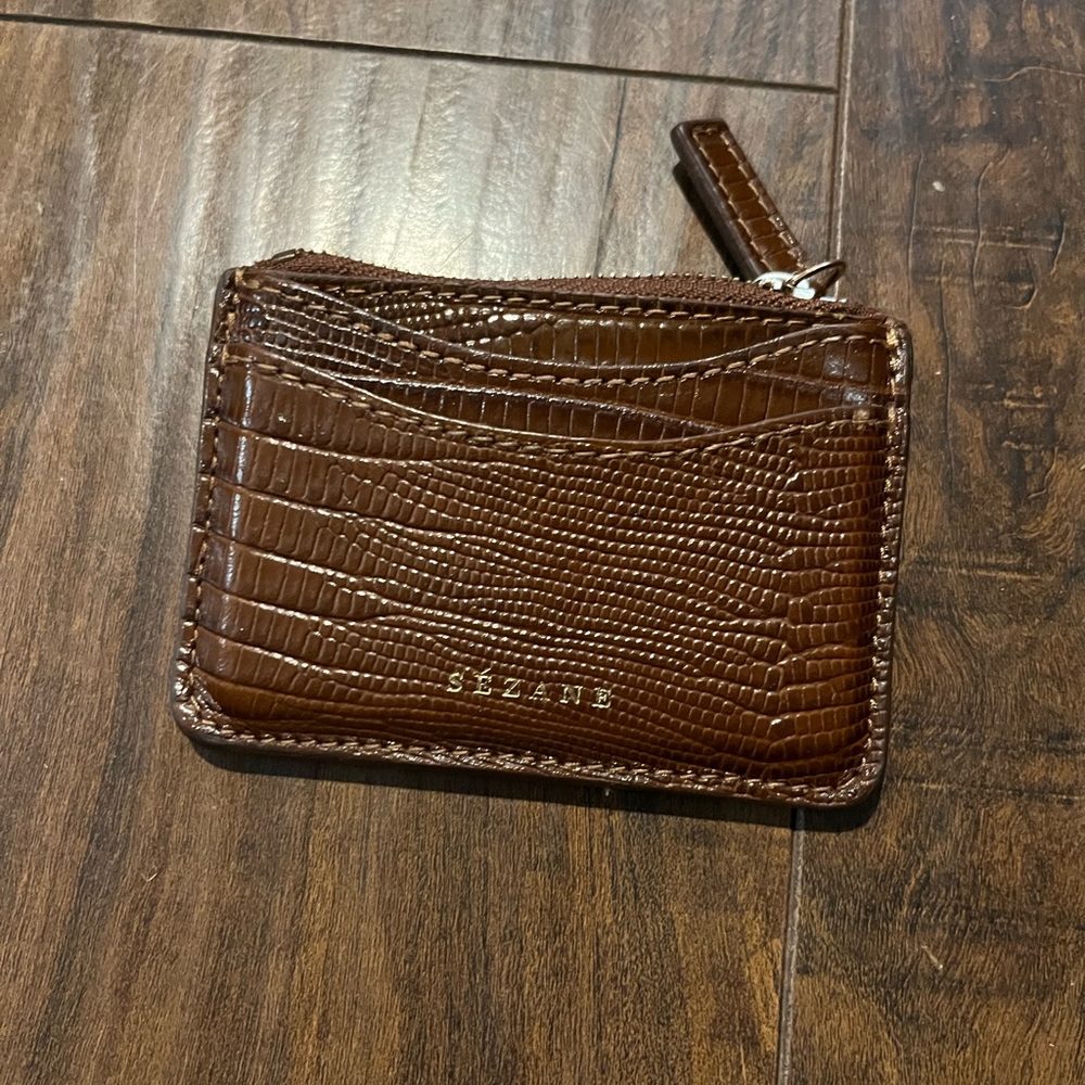 Sézane Card Holder with zip coin pocket